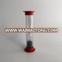 black caps red sand hourglass 15 seconds 20 seconds 30 seconds game sand timer for kids